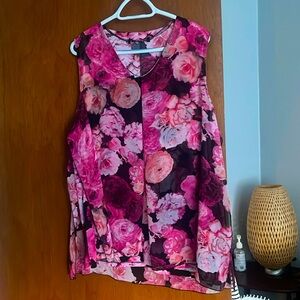 Summer beautiful flower pink shirt 👚